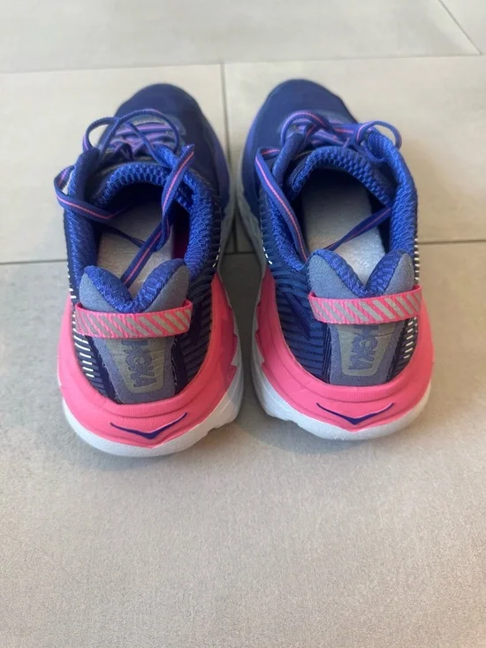 Hoka One One Blue with Pink Accent Women's Sneakers - Picture 5 of 6
